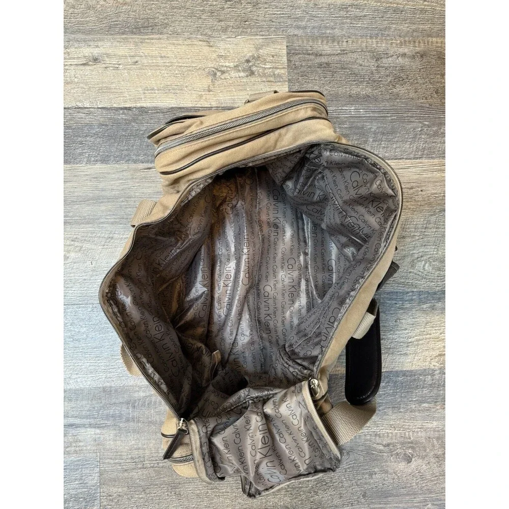 Calvin Klein Extra Large Duffle Bag Vintage Canvas Original Weekend Travel Bag